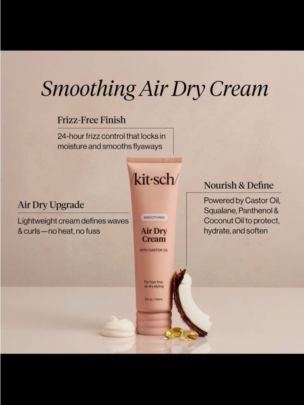 Kitsch Smoothing Air Dry Cream - Picture 2 of 3